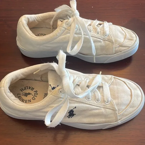 Vintage Ralph Lauren sneakers girls white 5 1/2