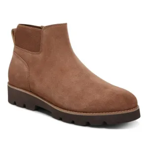Vionic Brionie Chelsea Boot Monks Robe Suede 6 Wide NWOB