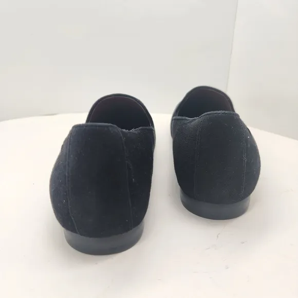 Vionic flats women's 11 black suede loafers Willa formal arch support new $130