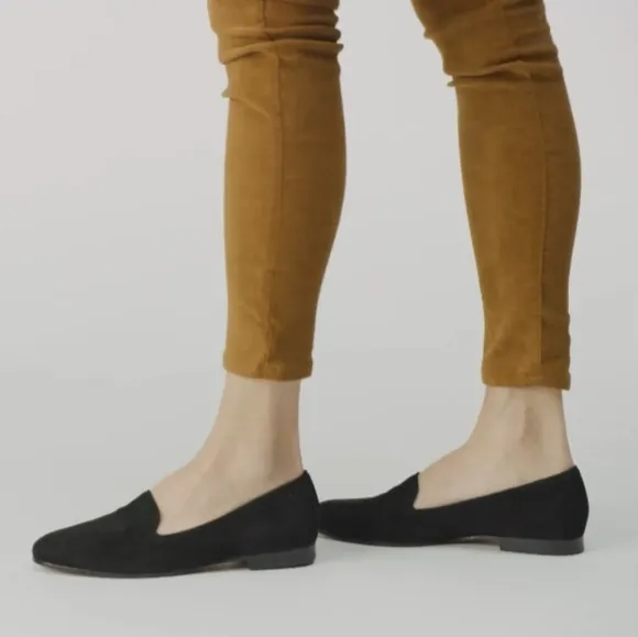 Vionic flats women's 11 black suede loafers Willa formal arch support new $130