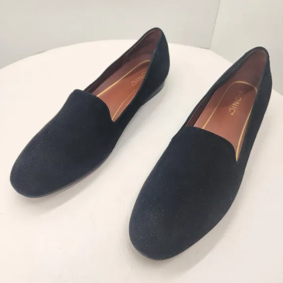 Vionic flats women's 11 black suede loafers Willa formal arch support new $130