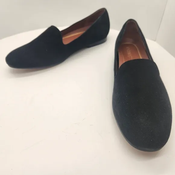 Vionic flats women's 11 black suede loafers Willa formal arch support new $130