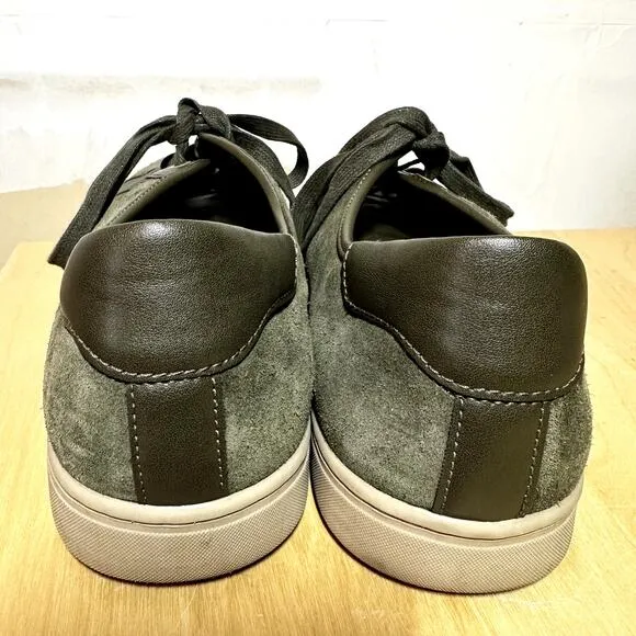 Vionic Jerome Suede Sneakers Low Top Lace Up Arc Support Leather Lining Green 13