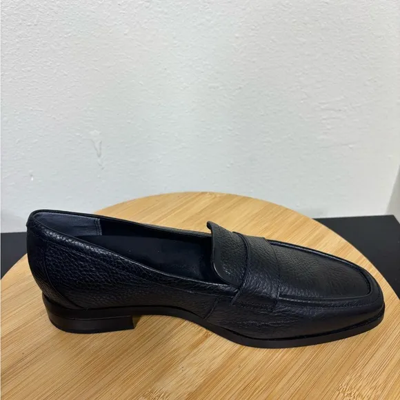 Vionic Sellah Women’s Size 8 Black Pebble Leather Slip On Loafers Office Career