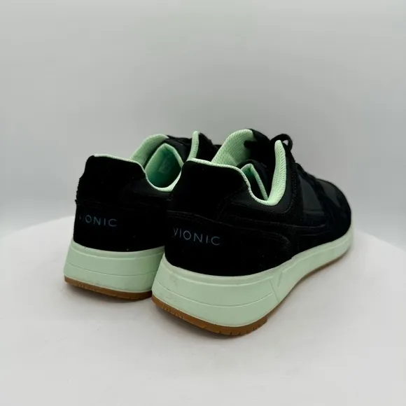 VIONIC SHAYLA WOMENS SNEAKERS SIZE 8.5  COLOR BLACK SUEDE NYLON NWT