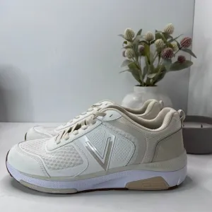 Vionic Walk Strider 001 Lace Up Sneaker Cream/Gold Low Top Women's 11 Tried On