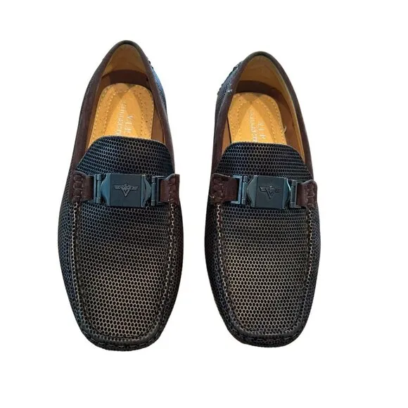 VIP Men's 8 Penny Loafers Moccasin Driving Shoes Slip On Flats Boat Shoes
