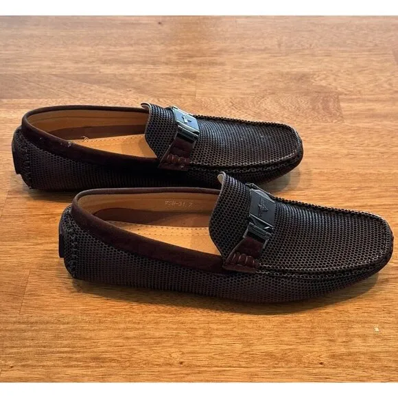 VIP Men's 8 Penny Loafers Moccasin Driving Shoes Slip On Flats Boat Shoes