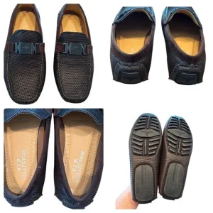 VIP Men's 8 Penny Loafers Moccasin Driving Shoes Slip On Flats Boat Shoes