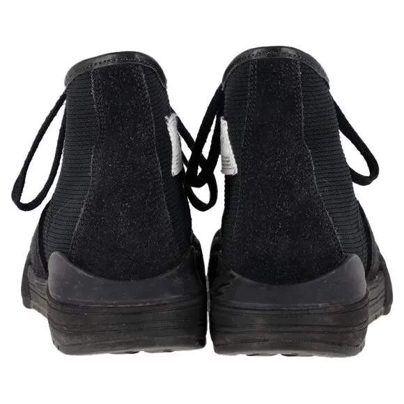 Visvim Lanier Leather-Trimmed High-Top Sneakers in Black Canvas