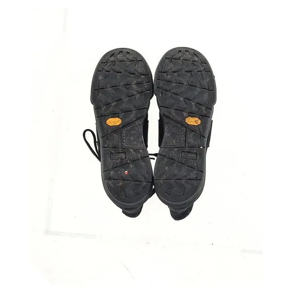 Visvim Lanier Leather-Trimmed High-Top Sneakers in Black Canvas