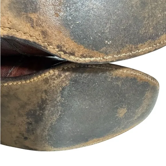 VTG FootJoy Lizard Skin Loafers 8.5C Brown Leather Slip-On Dress Shoes Rare