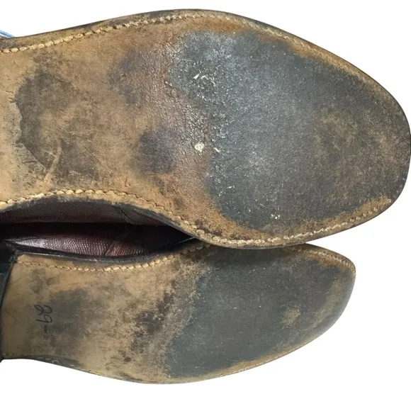 VTG FootJoy Lizard Skin Loafers 8.5C Brown Leather Slip-On Dress Shoes Rare