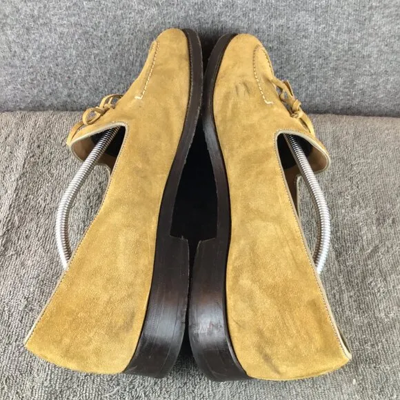 VTG Founders Made in Italy Men's String Loafers Sz 13 Camel