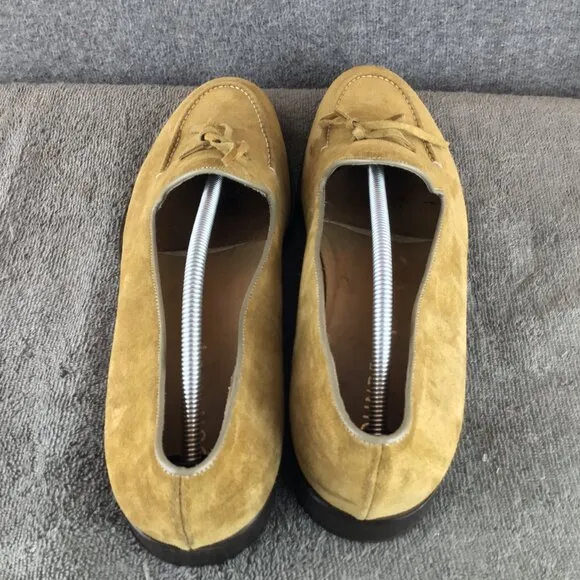 VTG Founders Made in Italy Men's String Loafers Sz 13 Camel