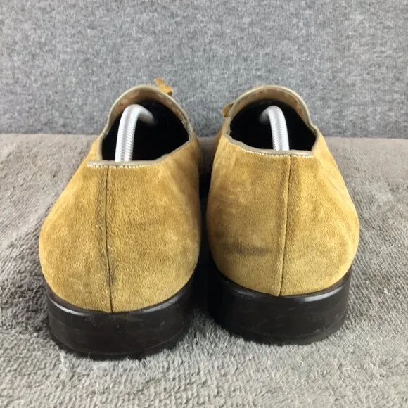 VTG Founders Made in Italy Men's String Loafers Sz 13 Camel