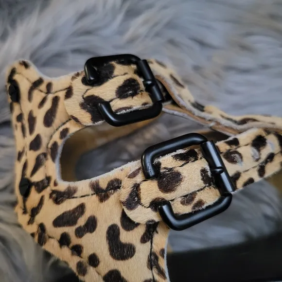 Watson X Watson Jerome Leopard print calf hair Gladiator sandals size 38