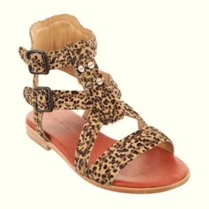 Watson X Watson Jerome Leopard print calf hair Gladiator sandals size 38