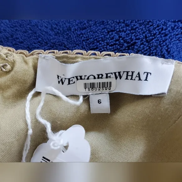 WeWoreWhat Tiered Corset Midi Dress Size 6