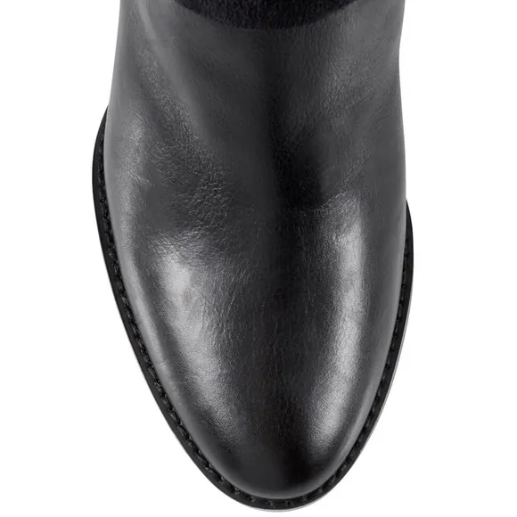 WHBM LEATER MOTO ANKLE BOOTS