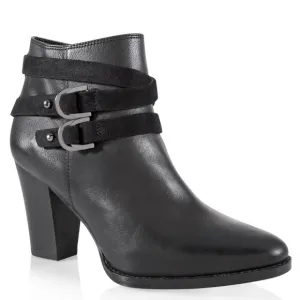 WHBM LEATER MOTO ANKLE BOOTS