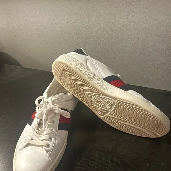 White and Red Men's Sneakers