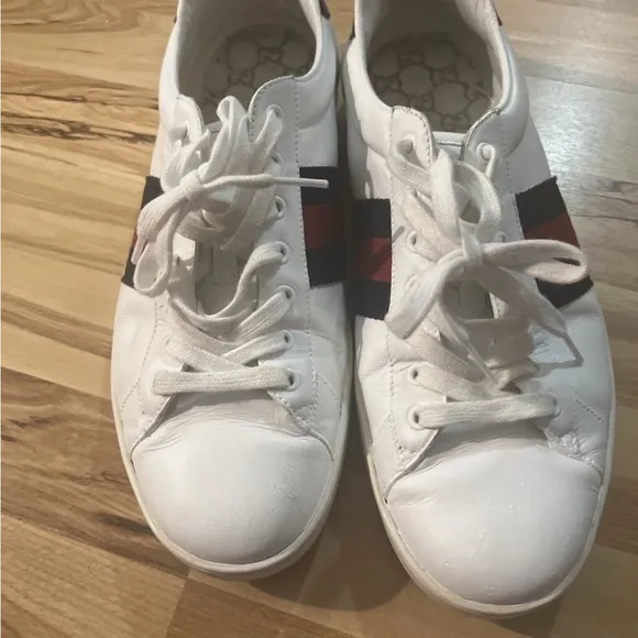 White and Red Men's Sneakers