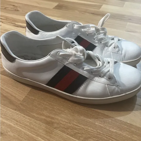 White and Red Men's Sneakers