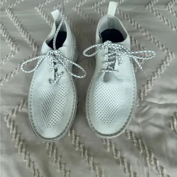 White Knit Sneakers
