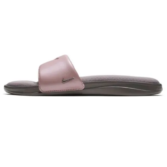 WMNS NIKE ULTRAS COMFORTS 3 III SLIDES ROSE PINK DUSTS PEARL GREY GRAY FOOTBED