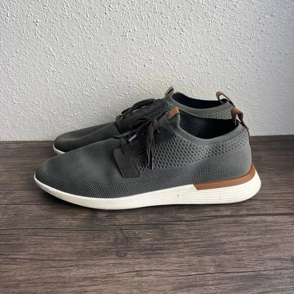 Wolf &amp; Shepherd Swiftknit Derby Knit Sneakers Lace Up‎ Shoes Grey Mens Size 15