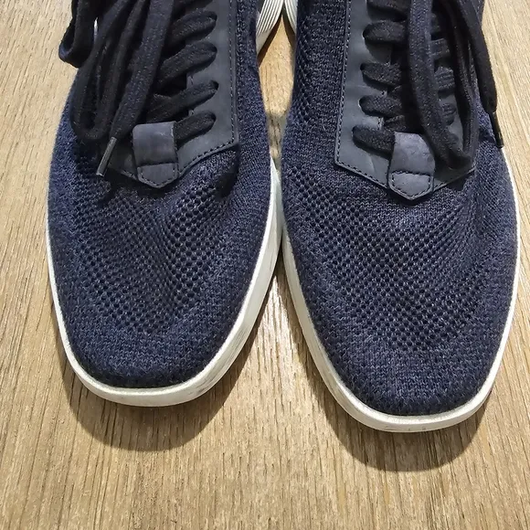 Wolf and‎ Shepherd Mens Navy SupremeKnit Trainer Sneakers sz 6