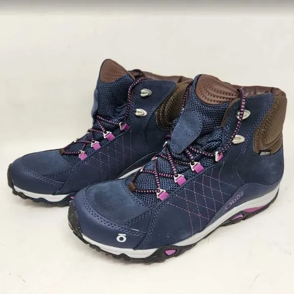 Women's 9.5 Oboz Sapphire Mid B-Dry waterproof hiking boots Huckleberry 70602