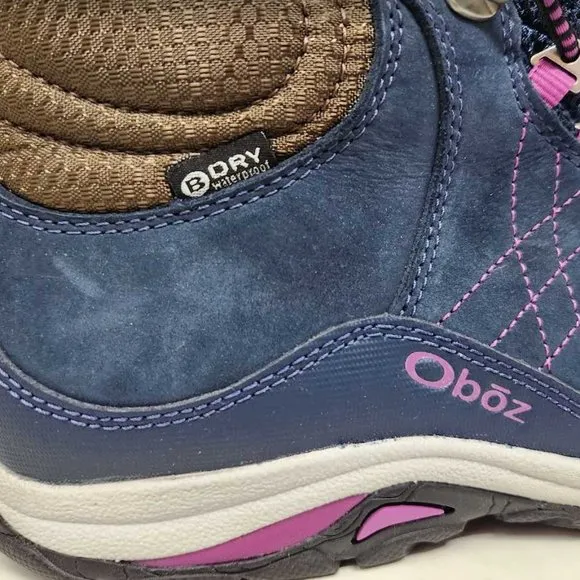 Women's 9.5 Oboz Sapphire Mid B-Dry waterproof hiking boots Huckleberry 70602