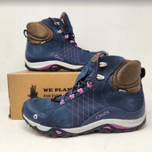 Women's 9.5 Oboz Sapphire Mid B-Dry waterproof hiking boots Huckleberry 70602