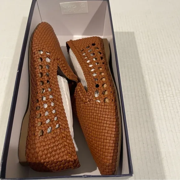 Women’s Birdies The Starling Cognac Woven Flats Size 6.5 US!