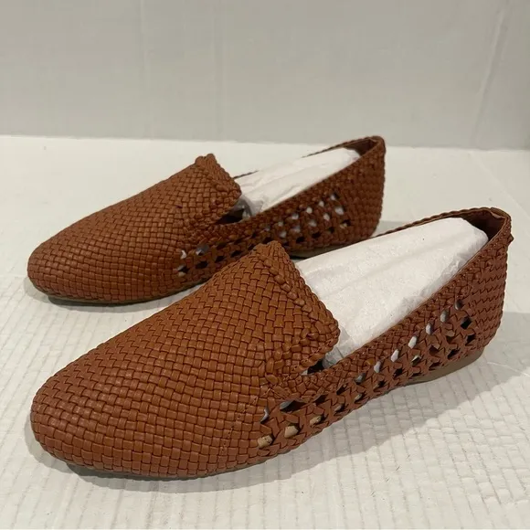 Women’s Birdies The Starling Cognac Woven Flats Size 6.5 US!