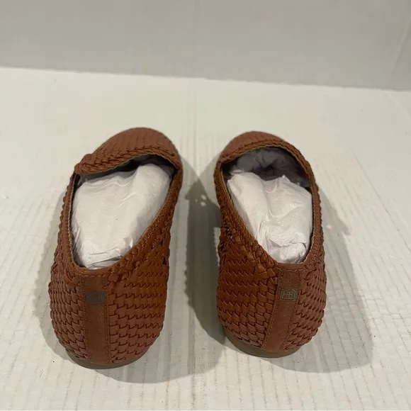 Women’s Birdies The Starling Cognac Woven Flats Size 6.5 US!