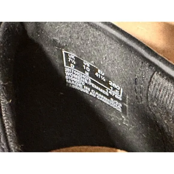 Women's Clarks Westlynn Ayla Leather Loafers Black Lug Cushion Sole Sz 10