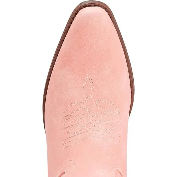 Women's Cowboy Boots Pointy Toe Western Boots Cowgirl Boots Mid Calf Boot Pink
