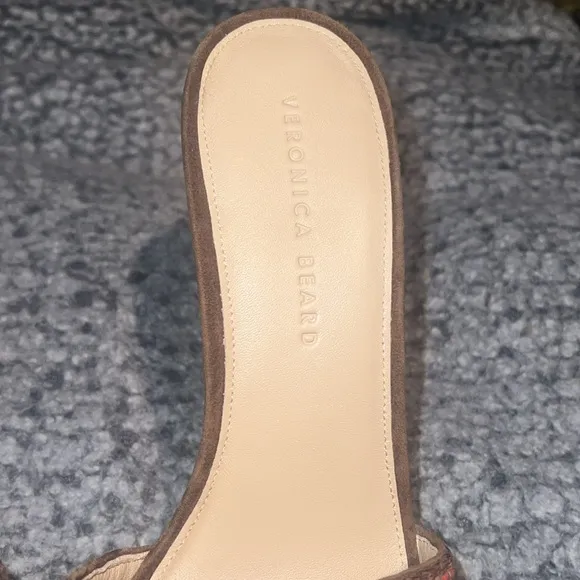 Womens designer Veronica Beard Dali Woven Cork Wedge Shoes,wedges,sandals, sz 10