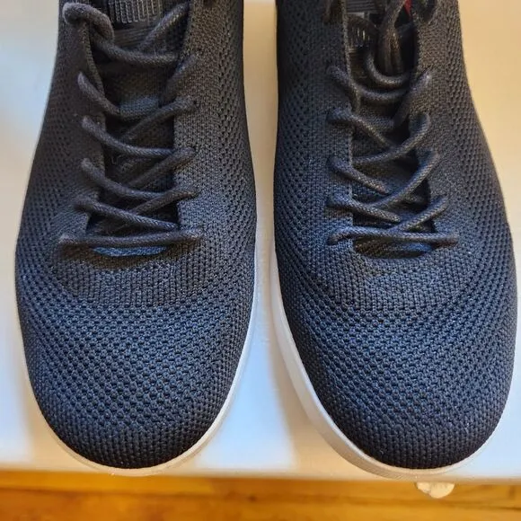 Women's Fitflop Rally Black Knit Sneakers, Sz 8