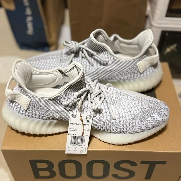 Yeezy Boost 350 V2 Gray White Sneakers