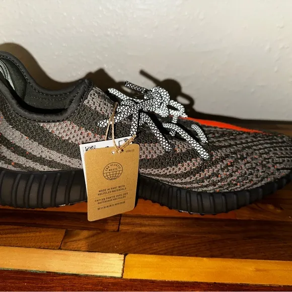 Yeezy SPLY-350 Gray and Orange Sneakers