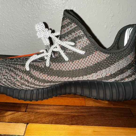 Yeezy SPLY-350 Gray and Orange Sneakers