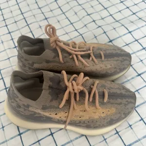 Yeezy x Adidas Grey Knit Fabric Boost 380 Mist Reflective Sneakers
