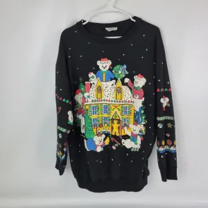 YS Studio Made In USA Vintage Holiday Christmas Sweater Sz Large