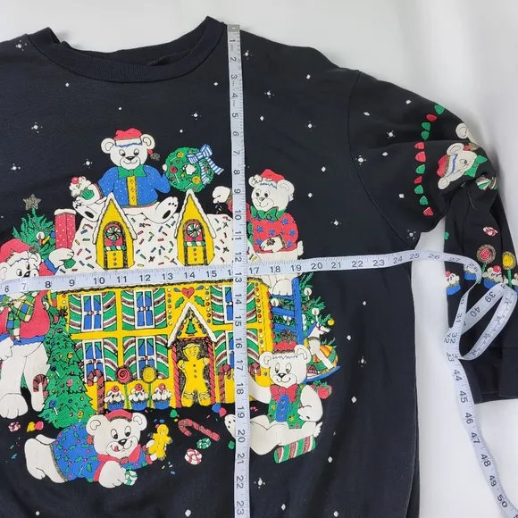 YS Studio Made In USA Vintage Holiday Christmas Sweater Sz Large
