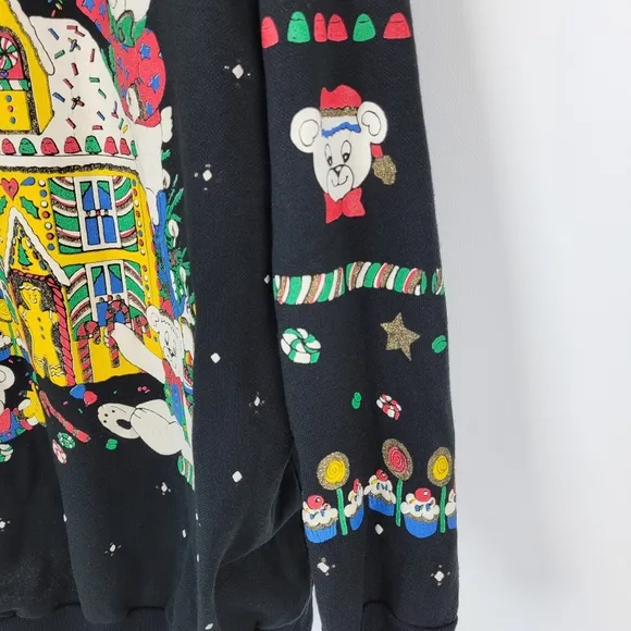 YS Studio Made In USA Vintage Holiday Christmas Sweater Sz Large