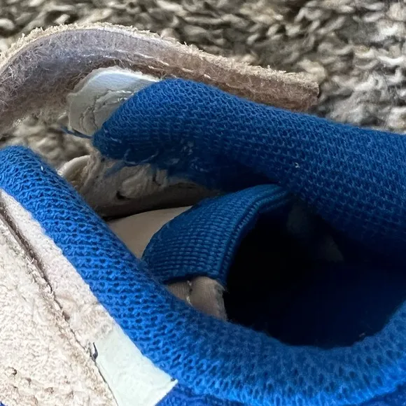 Zara Kids Blue Orange Cream Velcro Strap Sneakers Toddler Size US‎ 4.5 / EU 20